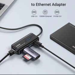 Kamstore.com.ua Сетевой адаптер UGREEN 20265 USB 3.0 HUB with Gigabit Ethernet (10)