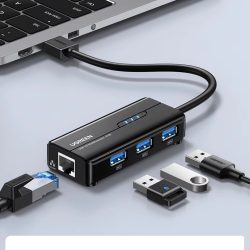 Kamstore.com.ua Сетевой адаптер UGREEN 20265 USB 3.0 HUB with Gigabit Ethernet (11)