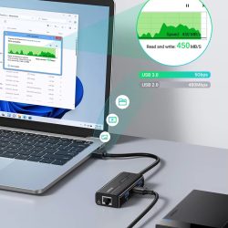 Kamstore.com.ua Сетевой адаптер UGREEN 20265 USB 3.0 HUB with Gigabit Ethernet (13)