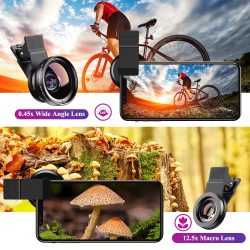 Kamstore.com.ua Линза APEXEL APL-045WM для телефона Широкоформатный 0.45х Macro объектив 12 (5)