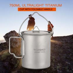 TOMSHOO Titanium Котелок кружка посуда 750мл