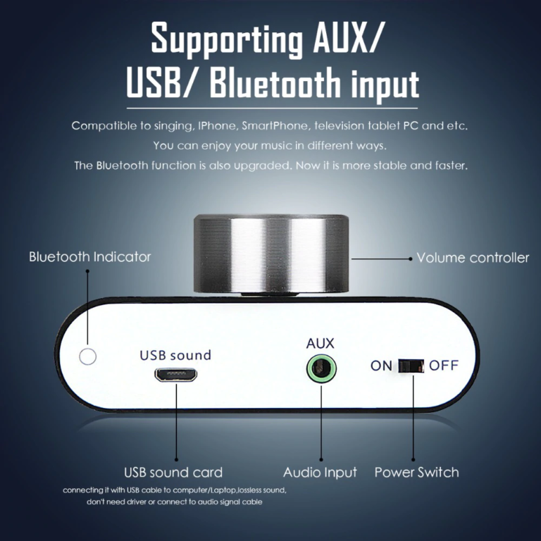 Усилитель звука Bluetooth HI-FI 2х50Вт Kamstore.com.ua (5)