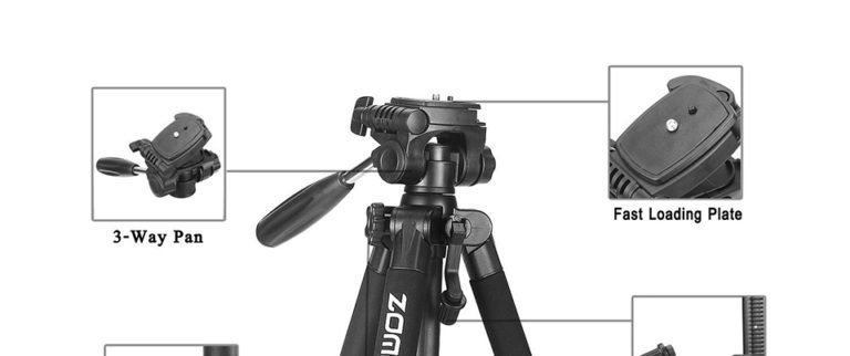 Штатив профессиональный ZOMEI Z666 для фотоаппаратов камер DSLR головка