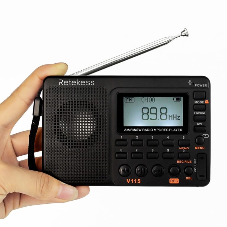Радиоприемник портативный Радио с MP3 плеером Retekess. Портативные размеры