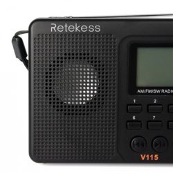 Радиоприемник портативный Радио с MP3 плеером Retekess. Динамик с басом очень громкий не смотря на сво размеры