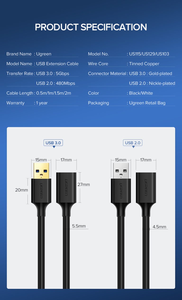 Удлинитель USB 3.0 Ugreen Kamstore.com (12)