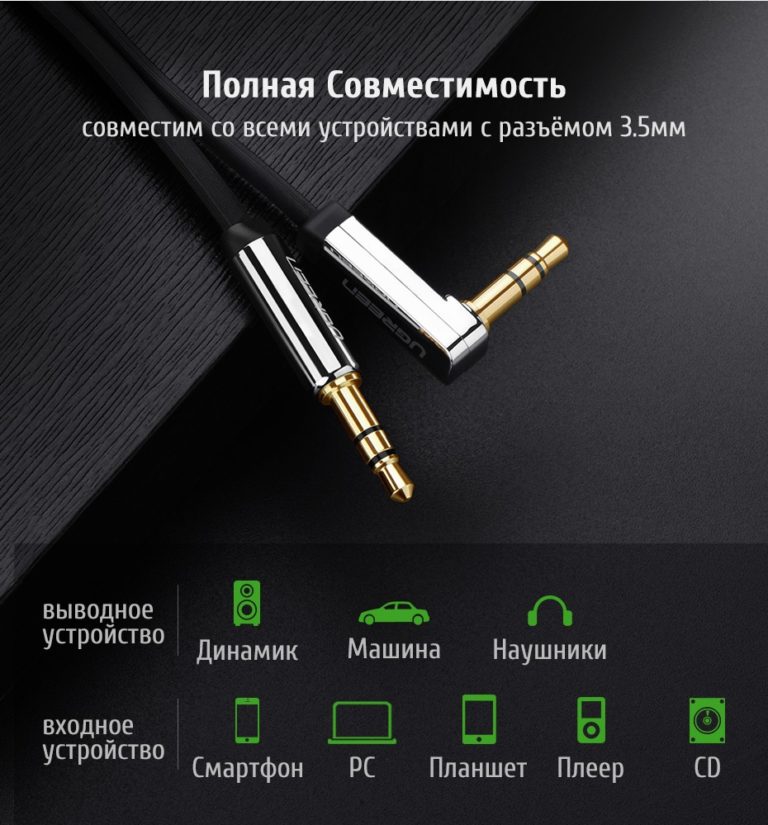 Аудио кабель AUX Ugreen AV119 10597 Kamstore.com.ua (9)