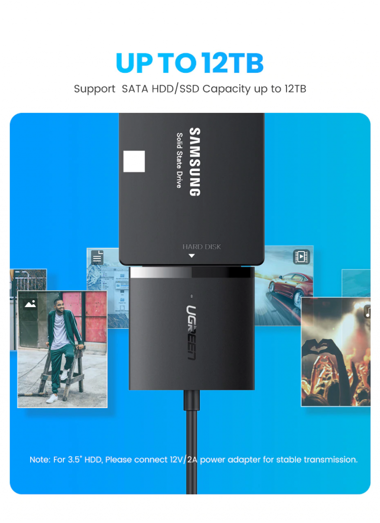 Адаптер SATA USB 3.0 Ugreen 60561 Kamstore.com.ua (10)