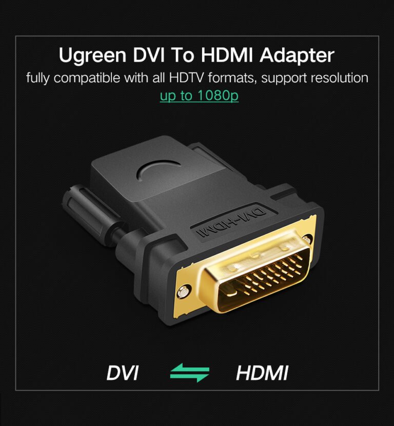 Переходник DVI to HDMI Ugreen 20124 Kamstore.com.ua (1)