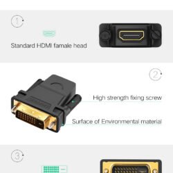 Переходник DVI to HDMI Ugreen 20124 Kamstore.com.ua (7)