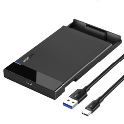 Внешний корпус для HDD SSD карман для дисков 2.5 SATA III USB 3.1 UGREEN 50743 Type-C Kamstore.com.ua (1)