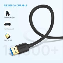 Кабель USB 3.0 Папа-Папа Ugreen 10369 (0,5 М), 10370 (1 М) Kamstore.com.ua (2)