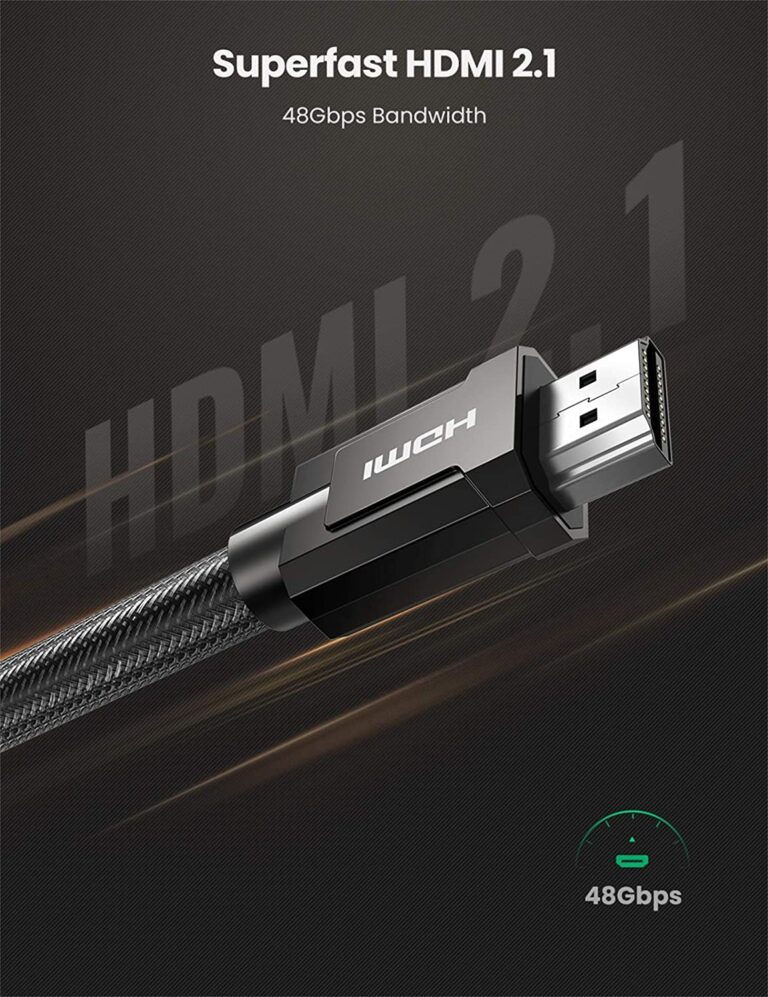 Кабель 8K HDMI 2.1 MM Round Cable with Braided 2m (Gray) Ugreen 70321 (4) kamstore.com