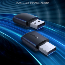 Ethernet USB WiFi adapter 2.4G & 5G 650Mbps Ugreen 20204 (CM448) Kamstore.com.ua (8)
