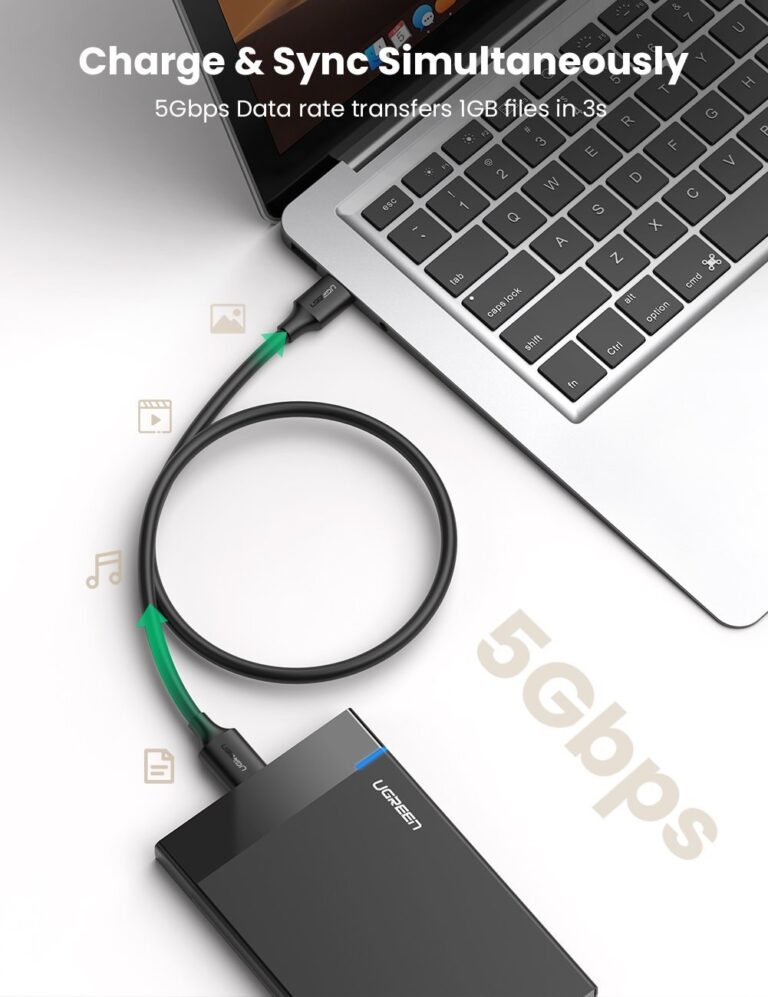 Кабель питания Ugreen micro USB B to USB 3.0 Kamstore.com.ua (3)