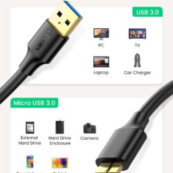 Кабель питания Ugreen micro USB B to USB 3.0 Kamstore.com.ua (6)