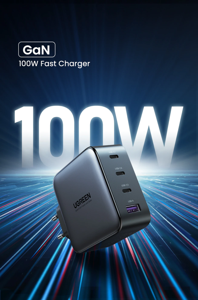 Зарядное устройство Ugreen GaNX 100W Ugreen 40747 Kamstore.com.ua (3)