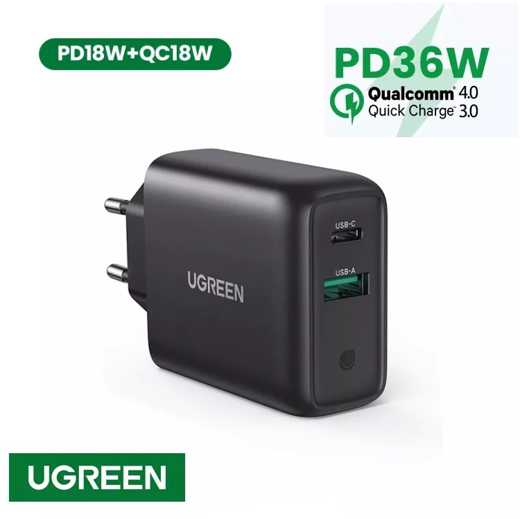 Зарядное устройство 36w PD3.0 Type-C USB Ugreen 10217 (CD170) Kamstore.com.ua