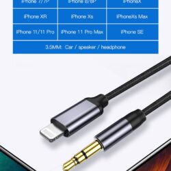 Audio кабель AUX для iPhone Lightning to 3.5 mm KUULAA Kamstore.com.ua (9)