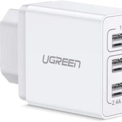 Kamstore. com.ua Сетевое зарядное устройство 3хUSB Ugreen 50817 (ED013) White (1)