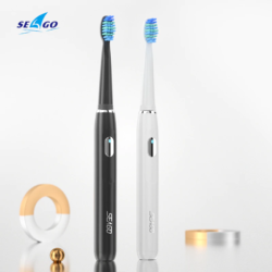 Kamstore.com.ua Электрическая зубная щетка SEAGO SG-551 Rechargeable Sonic (white black) (5)