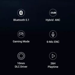 Kamstore.com.ua Наушники TWS Ugreen 90242 HiTune X6 Hybrid Active Noise-Cancelling Earbuds (8)