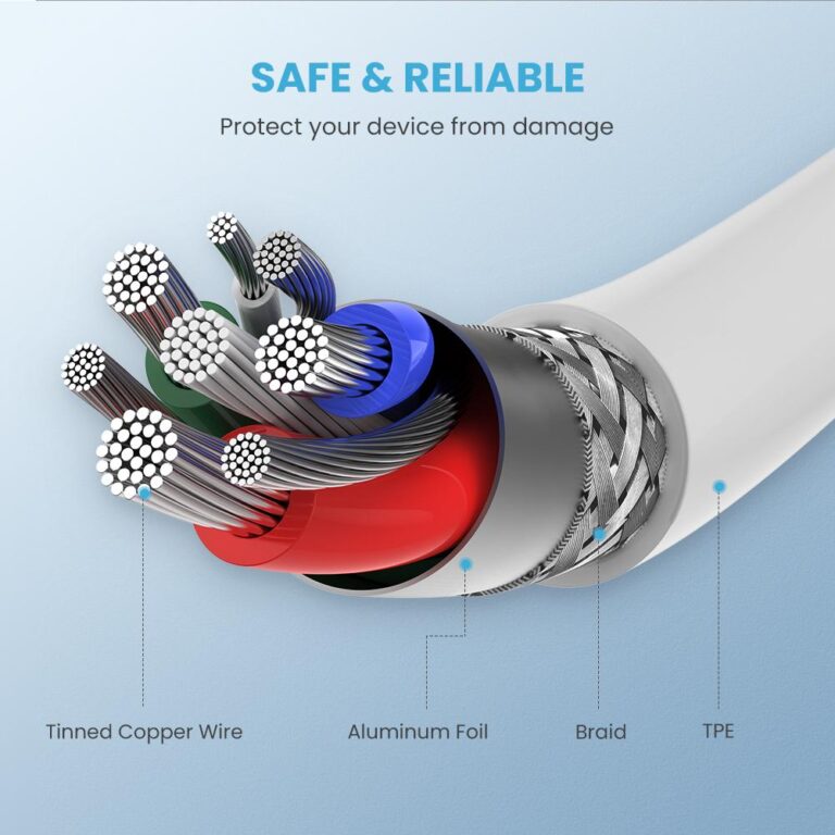 Kamstore.com.ua Зарядный кабель MFi Lightning to USB-C сертифицированный Ugreen 10493 (60751) White