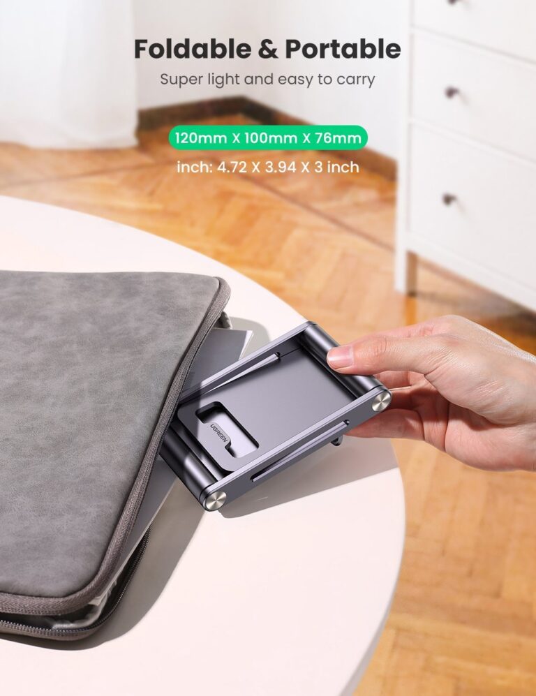 Kamstore.com.ua Регулируемая алюминиевая настольная подставка для телефона Ugreen 80708 (LP134) (5)