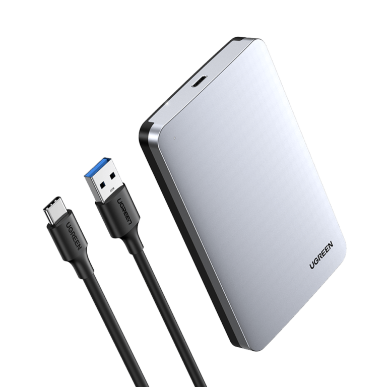 Kamstore.com.ua Корпус для 2.5 SDD HDD карман SATA III External Hard Drive Enclosure Ugreen 70498 Aluminium (1)