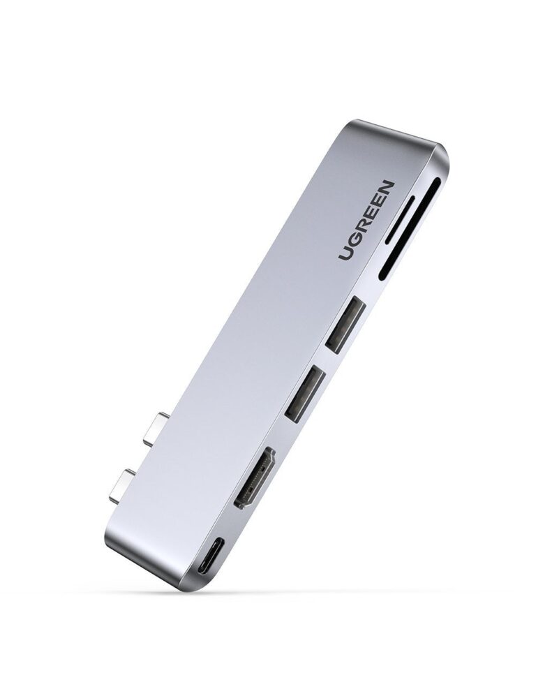 Kamstore.com.ua USB-концентратор с двумя портами USB 3.0 Type-C HDMI 4K Thunderbolt 3 PD 100 Вт для MacBook Pro Air UGREEN 80856 (CM380) (3)