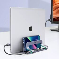 Kamstore.com.ua Вертикальная алюминиевая подставка для ноутбуков MacBook Air Pro Ugreen 60643 (LP258) Aluminium