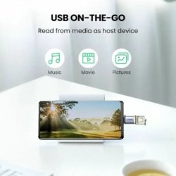 Kamstore.com.ua OTG adapter Type-C to USB 3.0 с карабином Ugreen 50283 (US270) (3)