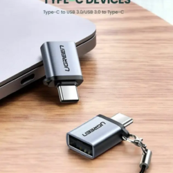 Kamstore.com.ua OTG adapter Type-C to USB 3.0 с карабином Ugreen 50283 (US270) (4)