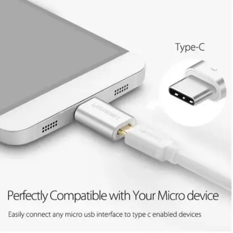 Kamstore.com.ua Переходник OTG адаптер USB Type-C to Micro USB US189 Ugreen 30511 (2)
