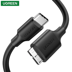 Kamstore.com.ua Кабель для зарядки и синхронизации USB-C to micro USB-B PVC US312 UGREEN 20103 Black (1)
