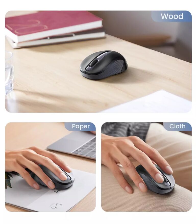 Kamstore.com.ua Беспроводная бесшумная мышь Portable Wireless Mouse Ugreen 90371 (MU003) (10)