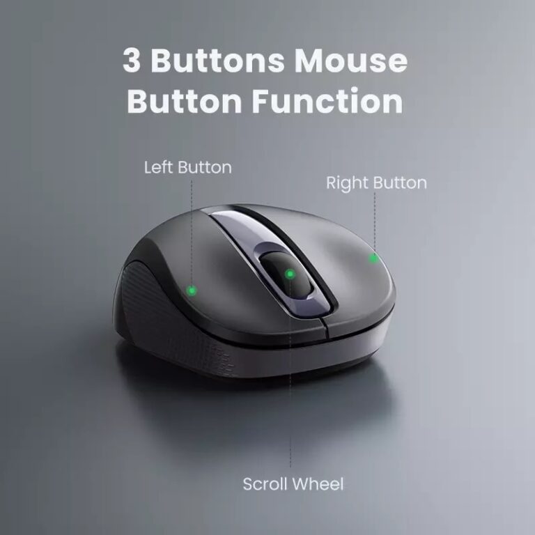 Kamstore.com.ua Беспроводная бесшумная мышь Portable Wireless Mouse Ugreen 90371 (MU003) (4)