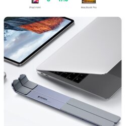 Kamstore.com.ua Подставка для ноутбука с регулировкой угла горизонтали LP451 Ugreen 90312 (Space Gray) (16)