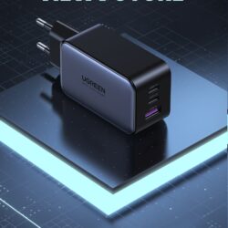 Kamstore.com.ua зарядное устройство GaN 65W для ноутбука PD iPhone 14 13 12 Pro Max 3 порта (2)