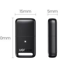 Kamstore.com.ua Адаптер Bluetooth 5.3 USB приемник, передатчик для ПК, ноутбука, колонок, мишки, наушников CM591 Ugreen 90225 (17)