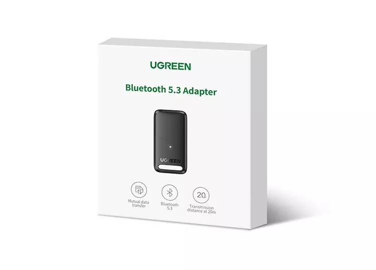 Kamstore.com.ua Адаптер Bluetooth 5.3 USB приемник, передатчик для ПК, ноутбука, колонок, мишки, наушников CM591 Ugreen 90225 (18)