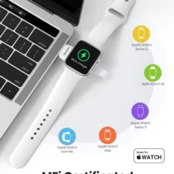 Kamstore.com.ua Беспроводное зарядное устройство UGREEN CD144 для часов Apple Watch MFi Type-C Белый (60709)