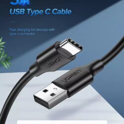 Kamstore.com.ua Кабель для быстрой зарядки 18W и передачи данных USB Type-C to USB 3A Ugreen US287 (7)