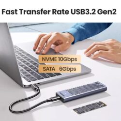Kamstore.com.ua Корпус для SSD с поддержкой двух протоколов M.2 NMVe и SATA USB 3.1 Gen2 CM559 Ugreen 90408 (2)