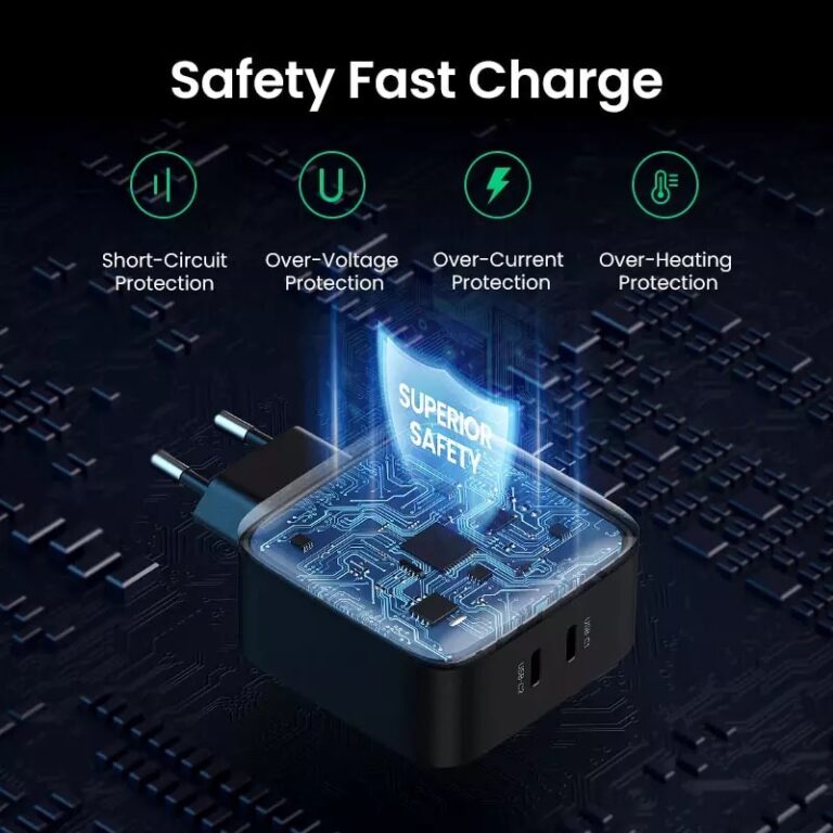 Kamstore.com.ua Сетевое зарядное устройство на 2 порта PD 66W Fast Charger CD216 Ugreen 70867 NEW (4)