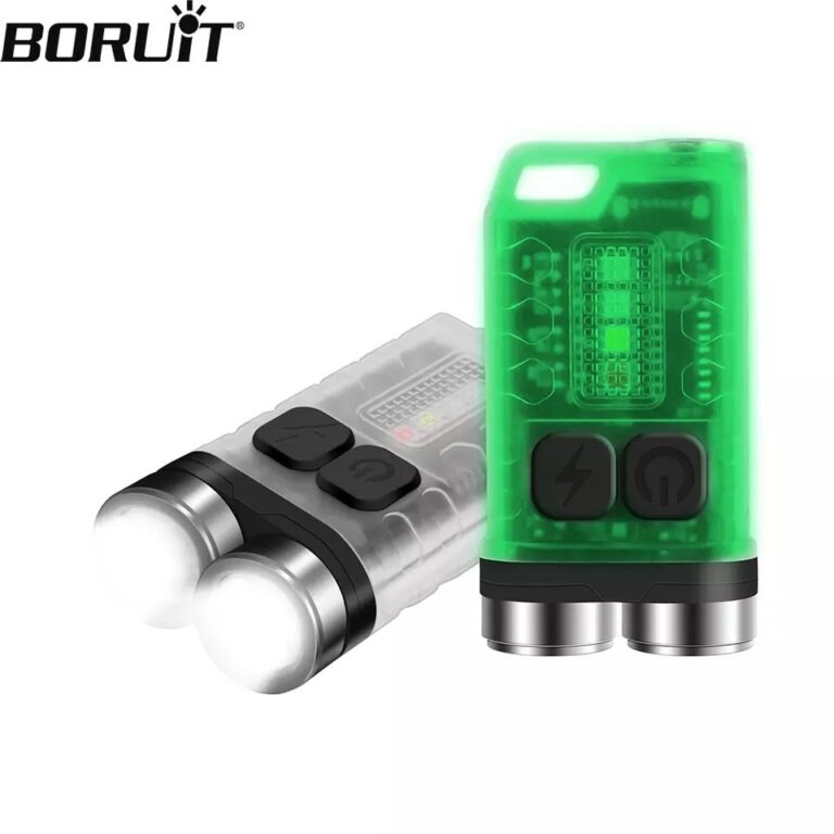 Kamstore.com.ua Наключный фонарь Boruit V3 мощный аккумуляторный заслепляющий яркий мини-фонарь Boruit Type-C зарядк (9)