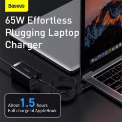 Kamstore.com.ua Зарядное устройство Baseus GaN³ Pro 65W PD 4 USB Quick Charge 4.0 3.0 Type C(CCDK65E) (3)