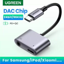 Kamstore.com.ua Адаптер Переходник USB C to 3.5mm+USB C 60164 Ugreen CM231 (1)