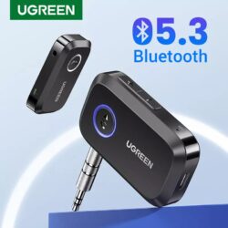 Kamstore.com.ua Bluetooth 5.3 приемник 90748 Ugreen CM596 с 3.5mm AUX выходом и микрофоном (1)