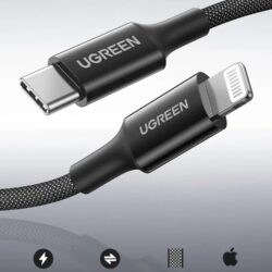 Kamstore.com.ua Кабель MFi Ugreen US532 для зарядки и передачи данных Lightning to USB-C 20W PD Fast Charging (7)